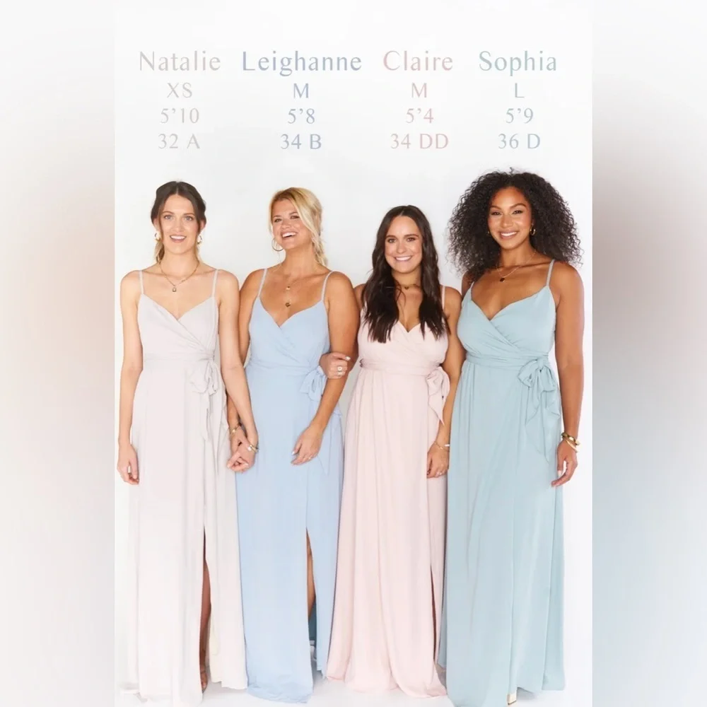 Show Me Your Mumu Liz Maxi Bridesmaid Dress Dusty Blush Crisp - Picture 5 of 7